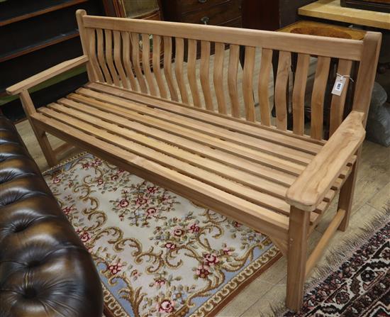 A classic style teak garden bench Approx. L.190cm